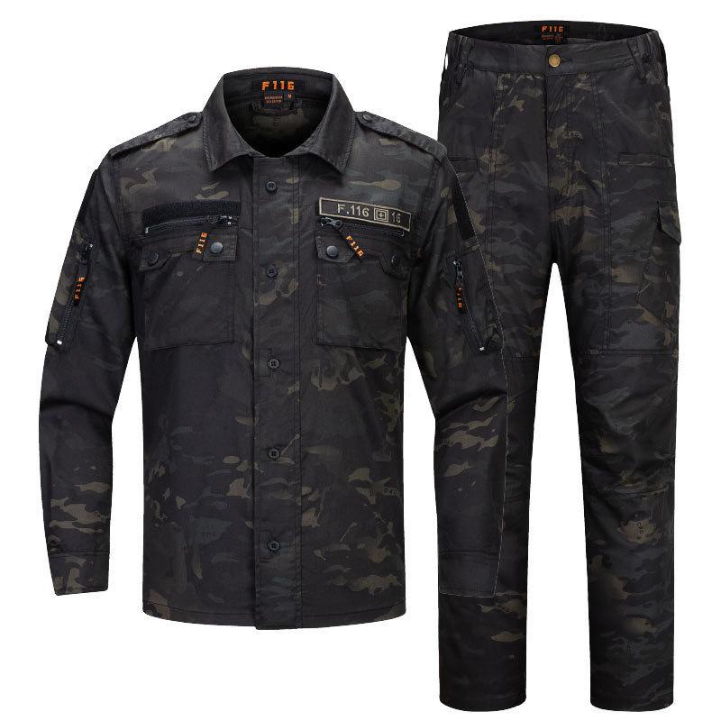 

Wanxing Camouflage Suit F116 Long-sleeved Men s Quick-drying Breathable Wear-resistant Outdoor Shirt L