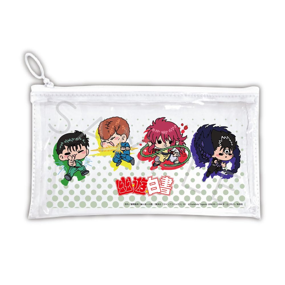 ТВ-аниме «YuYuHakusho» [Урамеси & Кувабара & Курама & Хиэй] Плоский прозрачный пенал MA