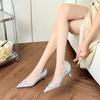 Fashion New Arrival Mesh Rhinestone Pointed Toe Stiletto Heels Women Shoes Elegant Wedding Party Comfortable Daily Wear