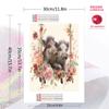 Pink warthog Pattern  3pcs 100% Round Full Drill 5D DIY Diamond Painting Embroidery Cross Stitch Rhinestone Décor