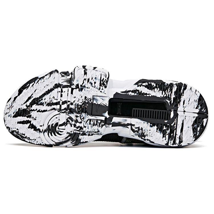 Anta Light Crazy 2 Performance Shock Absorption Wear Resistant Low Top Basketball Shoes Men Sneaker Black White 112121610-2