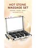 Bian Stone Heated Massage Set: 20-Piece Hot Stone Kit for Beauty Spa and Steaming Therapy