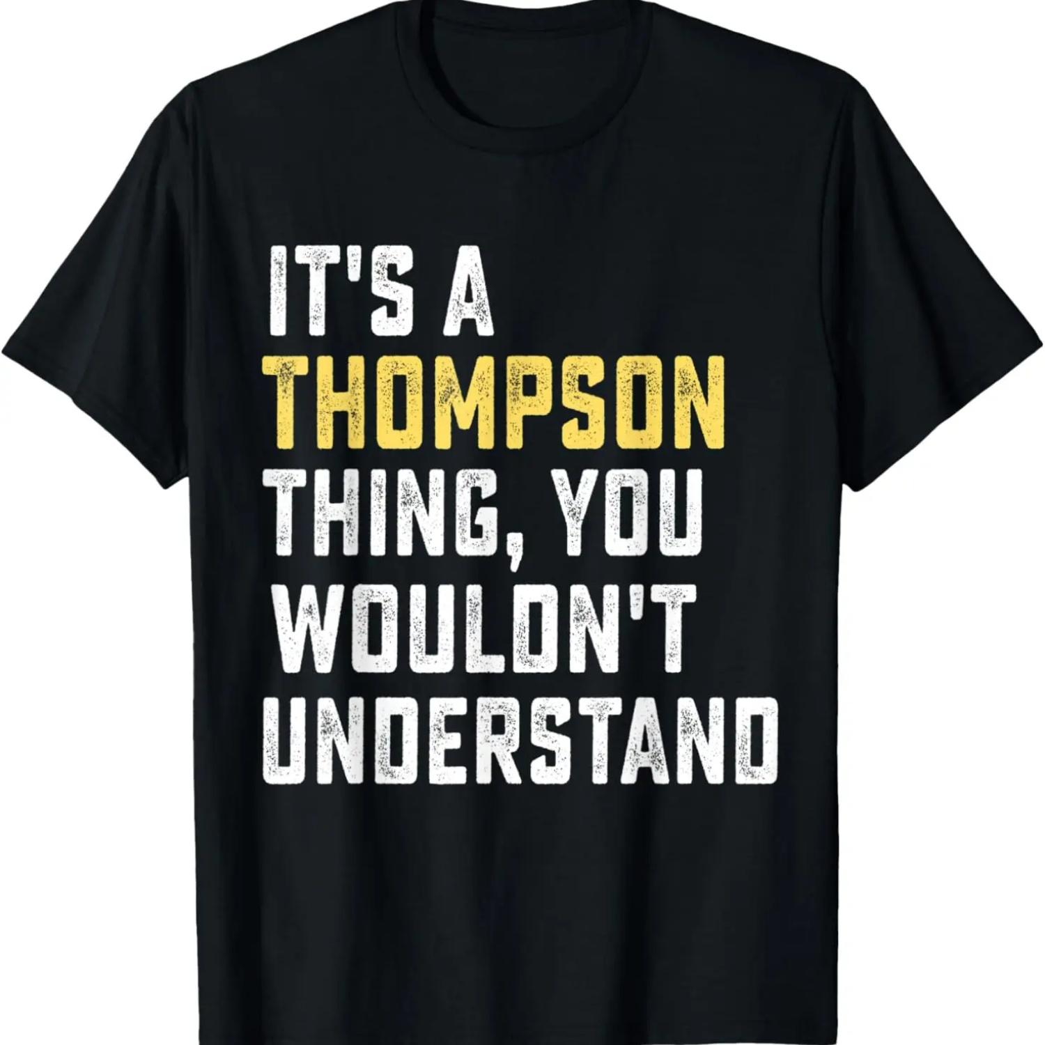 Это вещь Томпсона, ты не поймешь Персонализированная футболка S чёрный