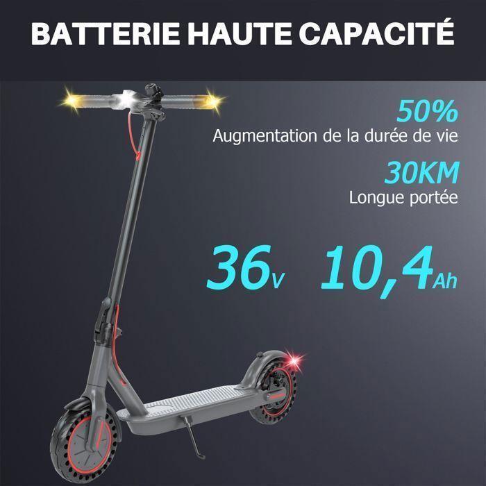 350W Foldable Electric Scooter With App, Max.25 Km/h, 30km Range, 8.5" Wheels, 10.4Ah Battery, Turn Signals, LCD Screen