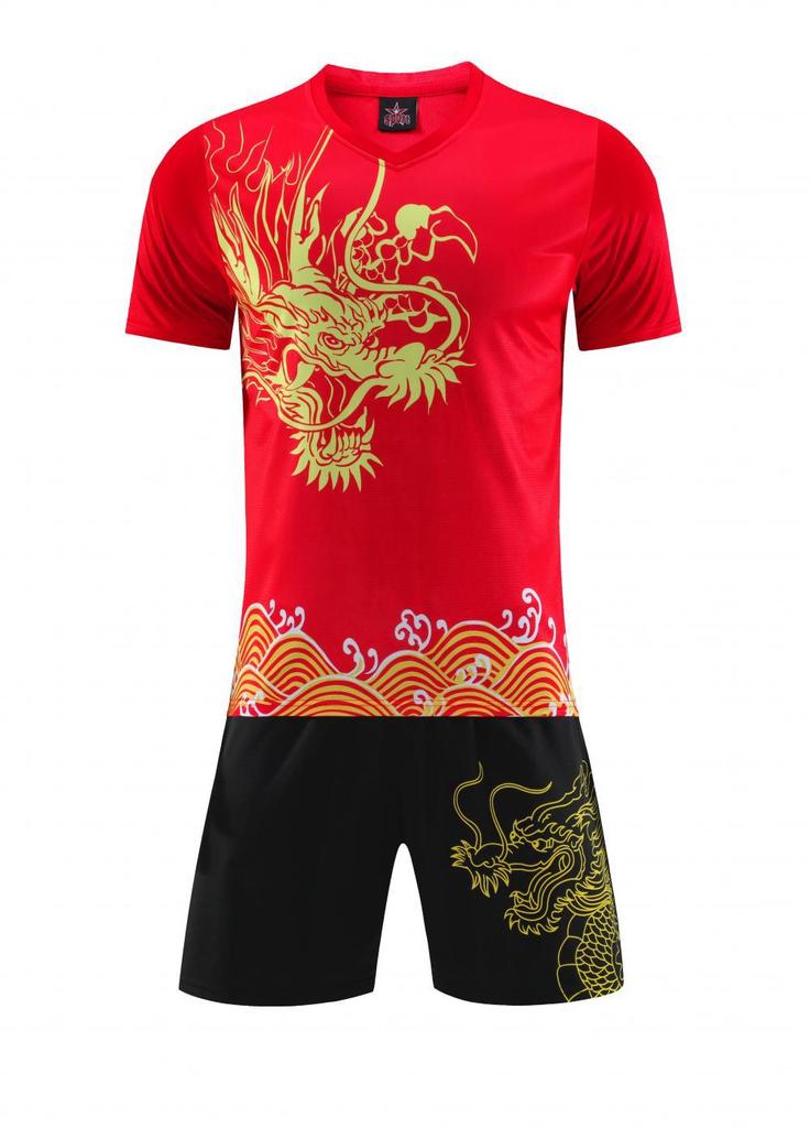 Dragon Boat Suit, Football Suit, Men'S Adult Training Suit, Children'S Sports Short-Sleeved Jersey, Middle School Student Competition Jersey Summer
