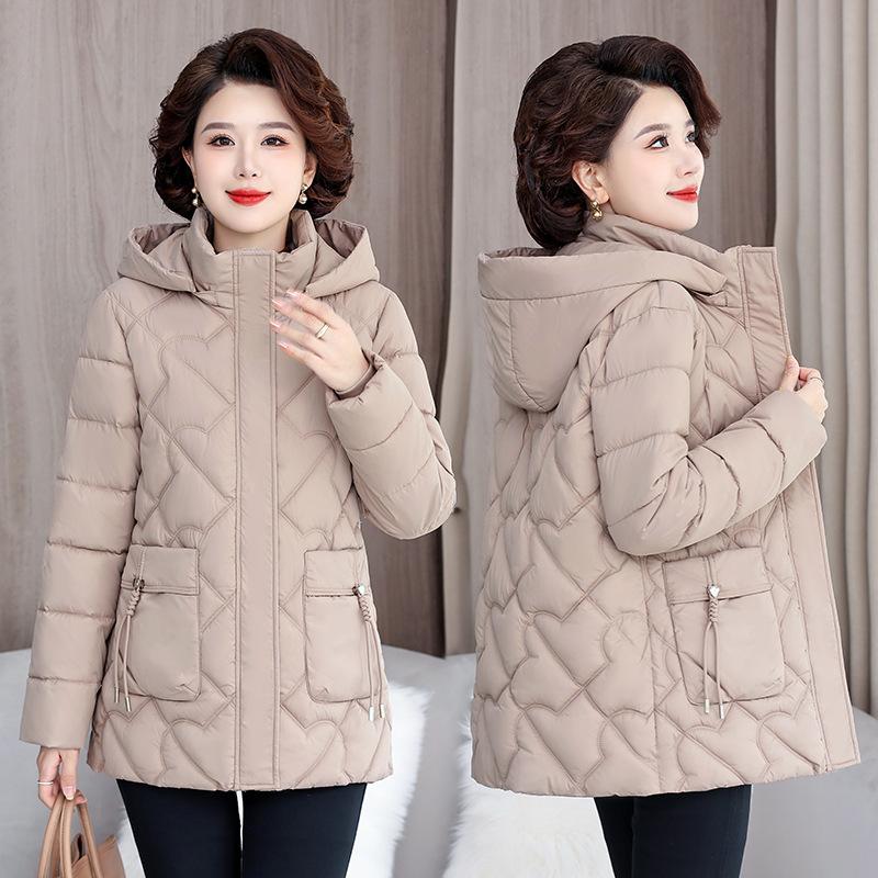 2025 Fall/Winter Padded Jacket Mid-length Fashion Cotton Jacket Women's Winter Wear New Temperament Jacket