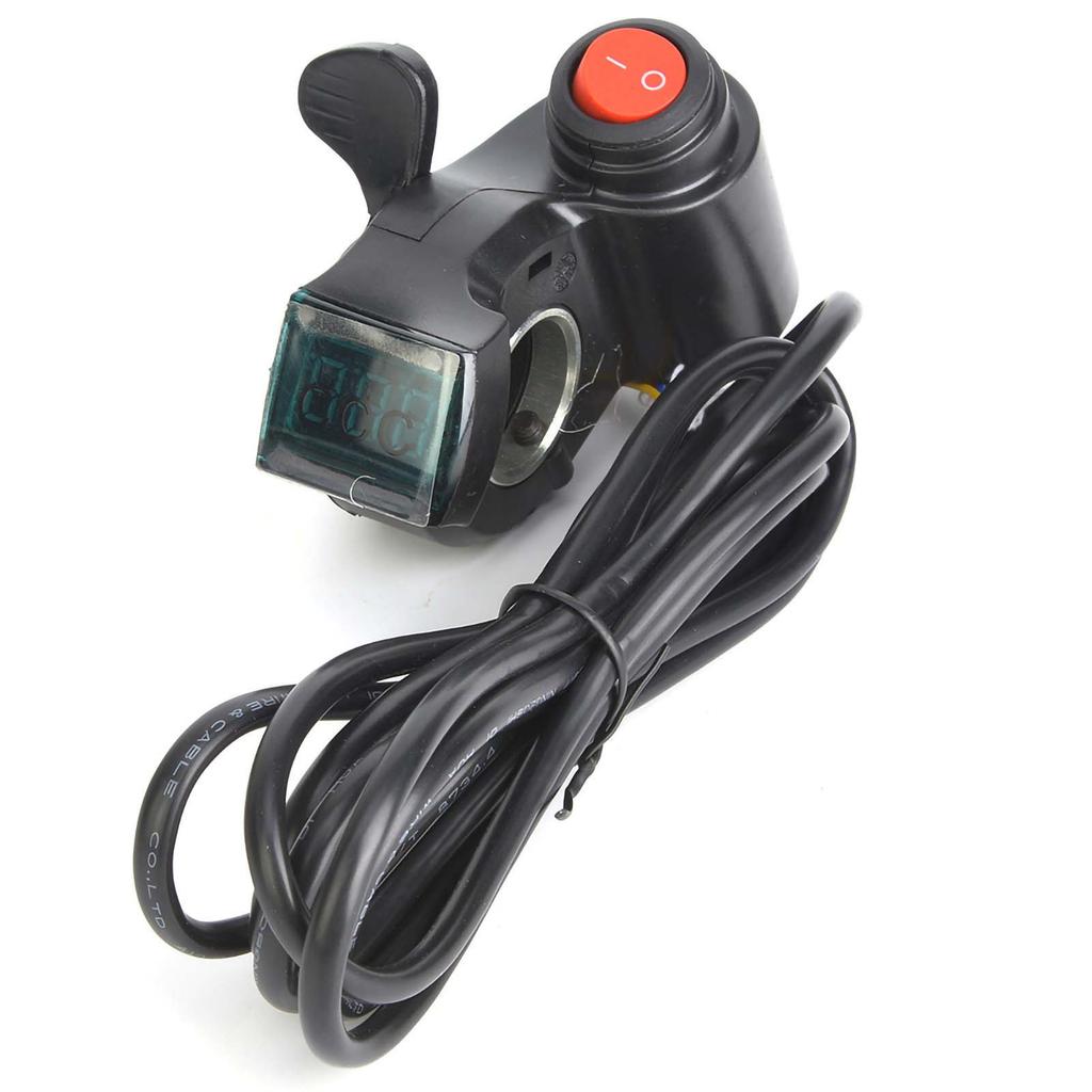 E?Bike Thumb Throttle LCD Display Digital Battery Voltage Power Switch for Electric Vehicle