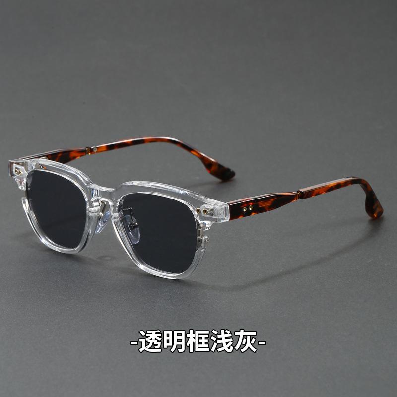 

Retro TR90 Fashion Round Sunglasses Luxury Design Glasses Frame Men Fashion Shades Polygon Women High Quality Travel Eyewear 1PCS очистить серый