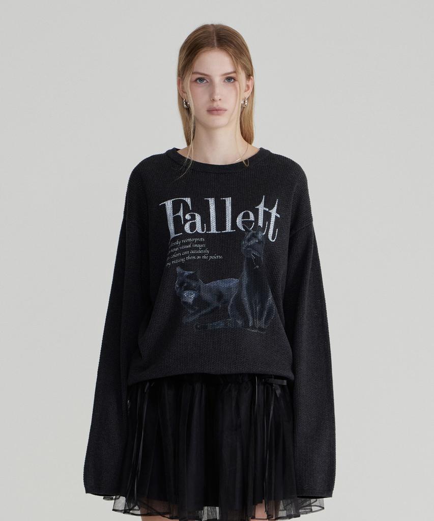 FALLETT Deuce Nero Sci-Fi Knit Ivory