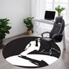 1PC Michael Joseph Jackson Office Round Area Rug, Indoor Mat Suitable For Office, Under Office Chairs Bedroom Living Room Home Decor DT1212043