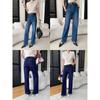New In Autumn, Tencel Cotton Blended Slim Long Legs High Waist Narrow Wide Leg Jeans