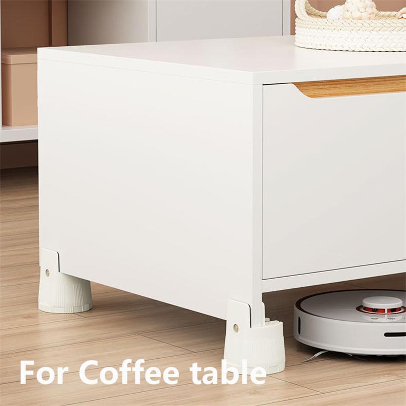4PCS/SET Table Leg Pads Height-Adjustable Pads for Home Clamp-On Base Pads for Bed Legs Sofa Coffee Table Furniture Premium Materials