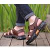 Top Layer Cowhide Sandals Men's Genuine Leather Cowhide Summer New Anti Slip Beach Shoes Driving Slippers