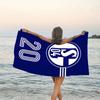 1 pezzo Squadra di Calcio (48) Asciugamano da Spiaggia, Attrezzatura da Spiaggia e Piscina sul Mare, Fantasia alla Moda, Rettangolare, Essenziali da Viaggio