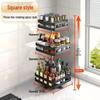 Miling 360-Degree Rotating Kitchen Storage Rack