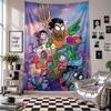 VægtæppeTeen Titans Go Kunst Hængende Stof Dekorativ Baggrundsdække til Rumsdekoration