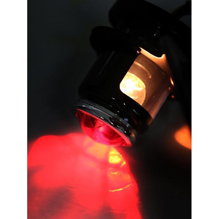 License Plate LED Tail Lights Motocycle Large Round Brake Lamp For Harley Sportsters Bobber Chopper Rear Stop