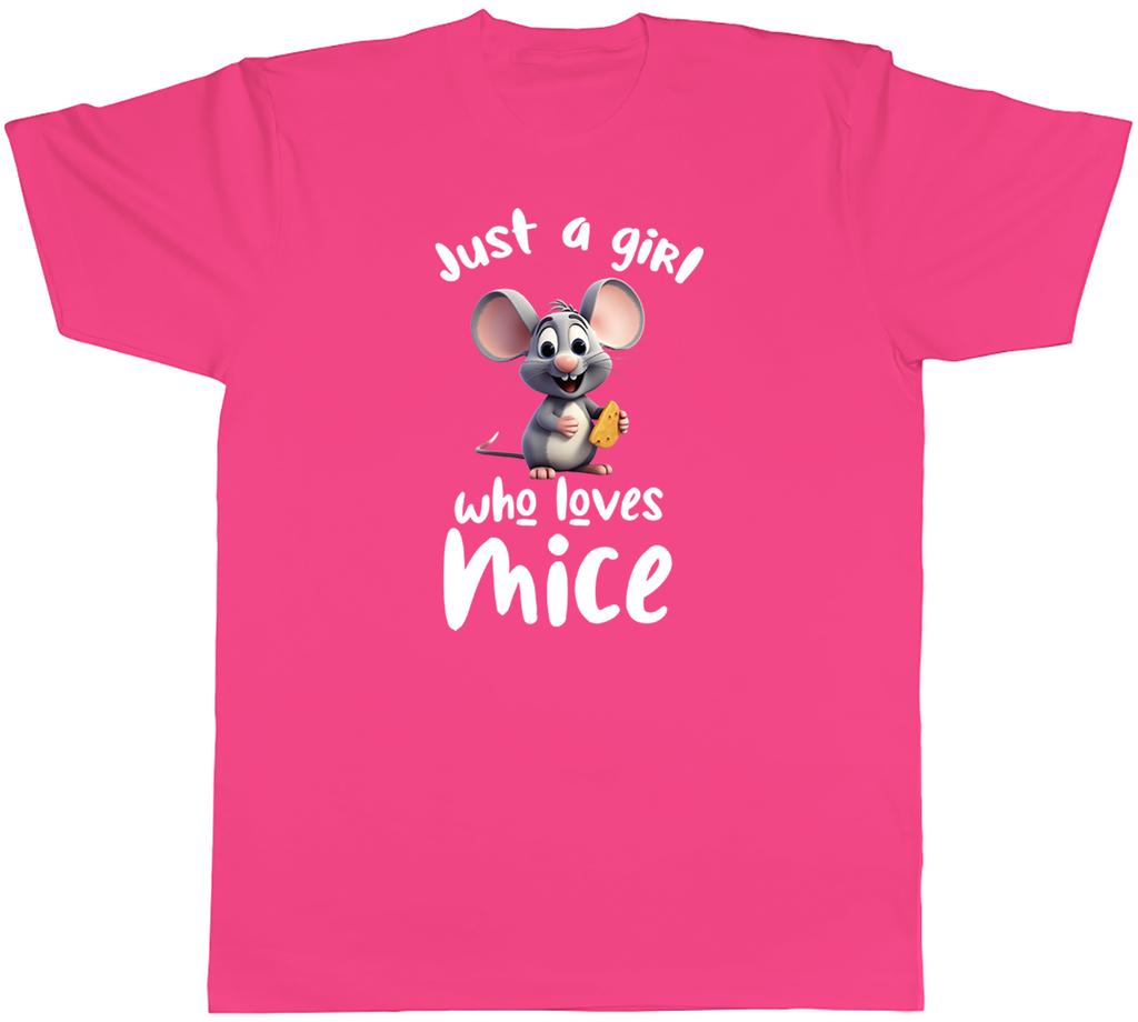 Just a Girl Unisexs TShirt Who Loves Mice Mouse Rodent Rat Tee Gift