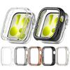 Alluring Rhinestones PC Protect Jewels Pattern Hard Shell Compatible for Watch Fit 5 Enhances Style & Safety