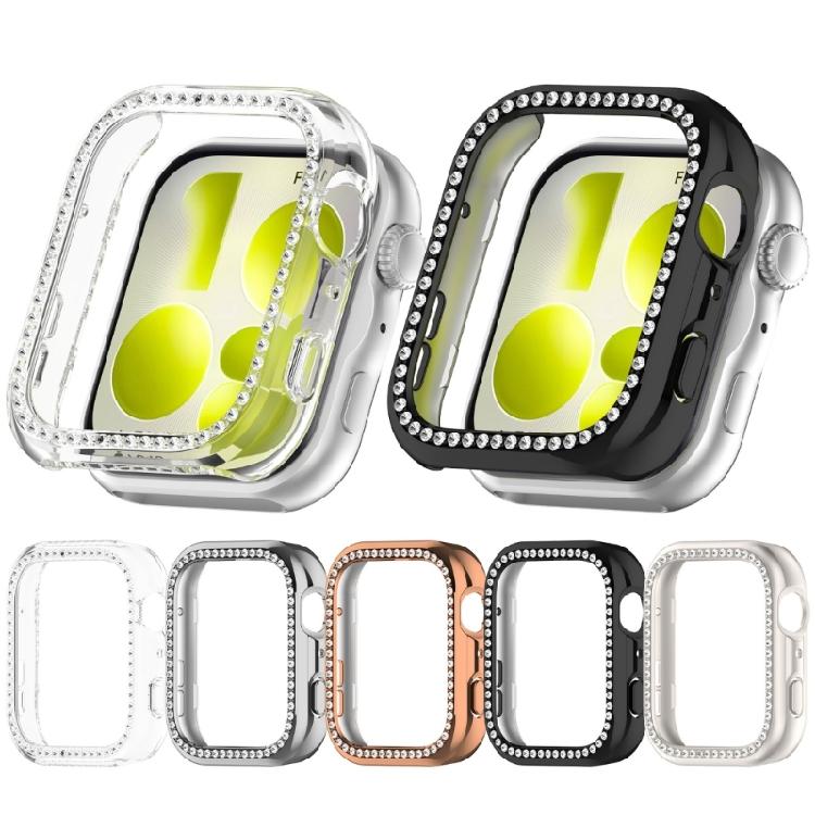 Alluring Rhinestones PC Protect Jewels Pattern Hard Shell Compatible for Watch Fit 5 Enhances Style & Safety