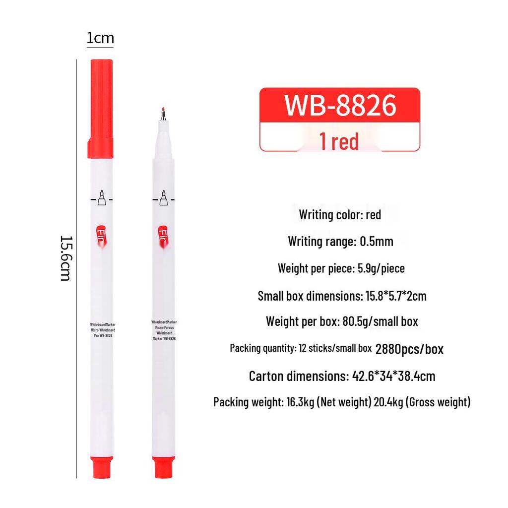 Letu Ultra-Fine Erasable Whiteboard Marker 0.5mm - Perfect for Teaching & Students