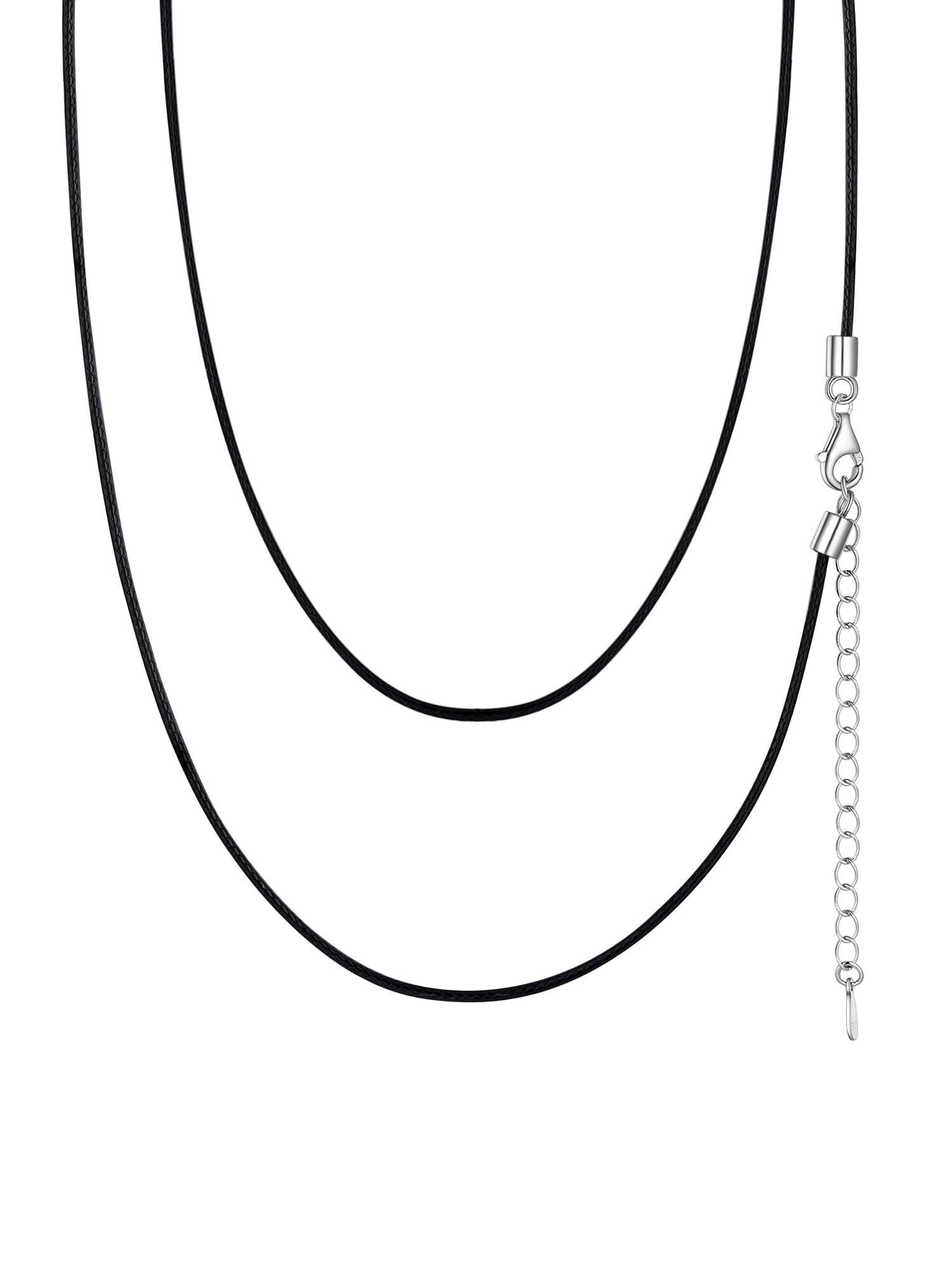 

Цепочка-ожерелье только для женщин и серебряное кольцо 925 пробы, вощеная вода 2 мм 45 см [PROSILVER] Мужчины, Фурнитура, Цепочка, Чокер, Шнур, Спорт,