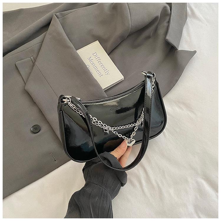 Fashion trendy small square bag women's simple shoulder bag niche high-end casual oblique span women's bag