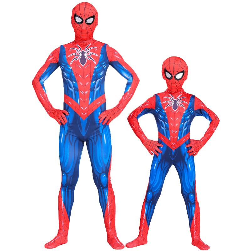 Spider-Man Bodysuit Hero Toby Adult Cosplay Costume Halloween Kids Muscle Spider onesie 110
