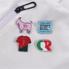 Classical Football Brooch Pin Alloy Creative Cartoon Safety Lapel Pin Jewelry Great For Outfits And Event