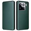 For Xiaomi 15 Pro Case Carbon Fiber Texture Drop-Proof PU Leather Phone Cover