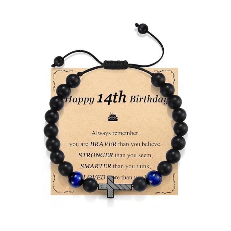 JYL TS Bracelet  Men's American Flag Cross Eye Boosts Patriotism & Luck