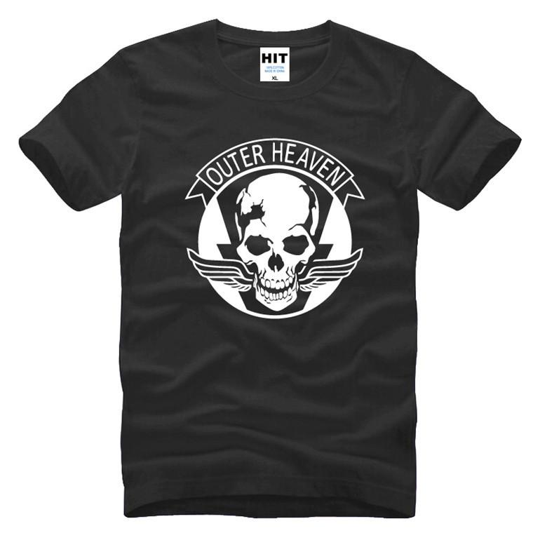 Game Metal Gear T Shirt V 5 MGS Outer Heaven Logo Printed Cotton Short Sleeve Metal Gear Solid Tshirts Tops Tee