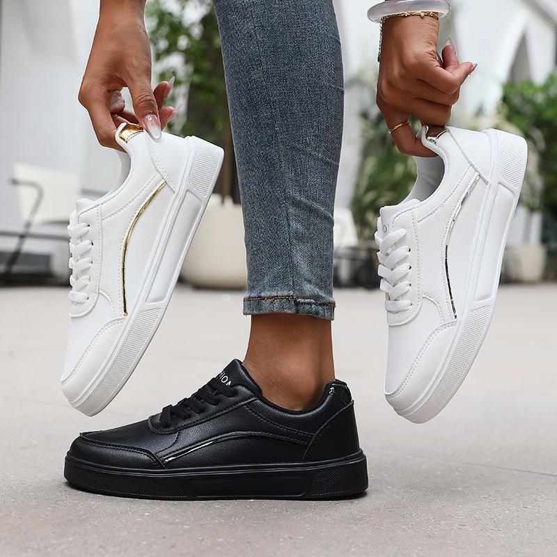 Calzados Mujeres Thick Soled White Sneakers Comfortable Tennis Shoes Size 36 44 Campus Student Shoes New Blanc Shoes 2025