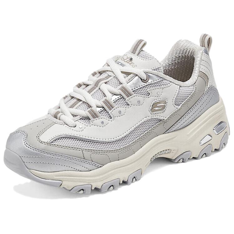 Skechers D'LITES 1.0 Women Taupe Low Top Dad Shoes Comfortable Wear Resistant 150246-TPE