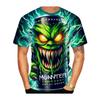 Herren-T-Shirt mit Monster Energy Dosenmuster für Streetwear, Bequem für Motorradrennen, Brandneues Modell 2026