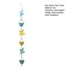 8Ft Hummingbird Rain Chain Colorful Hummingbird Iron Rain Chain Outside Rain Catcher Chain for Gutter Downspouts Garden Decor