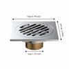 Square Shower Drain 4 Inch Size Sink Strainer Durable Hair Catcher  Shower Area