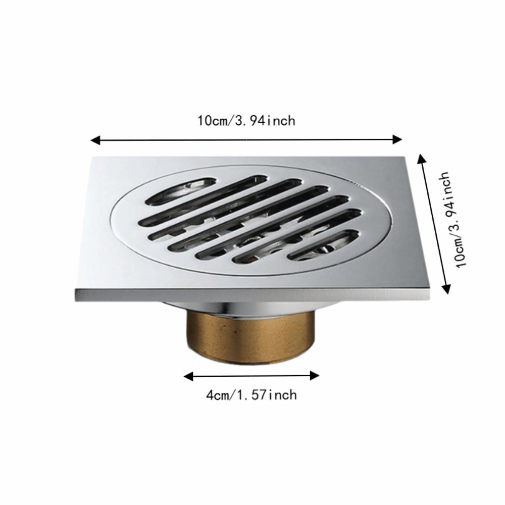 Square Shower Drain 4 Inch Size Sink Strainer Durable Hair Catcher  Shower Area