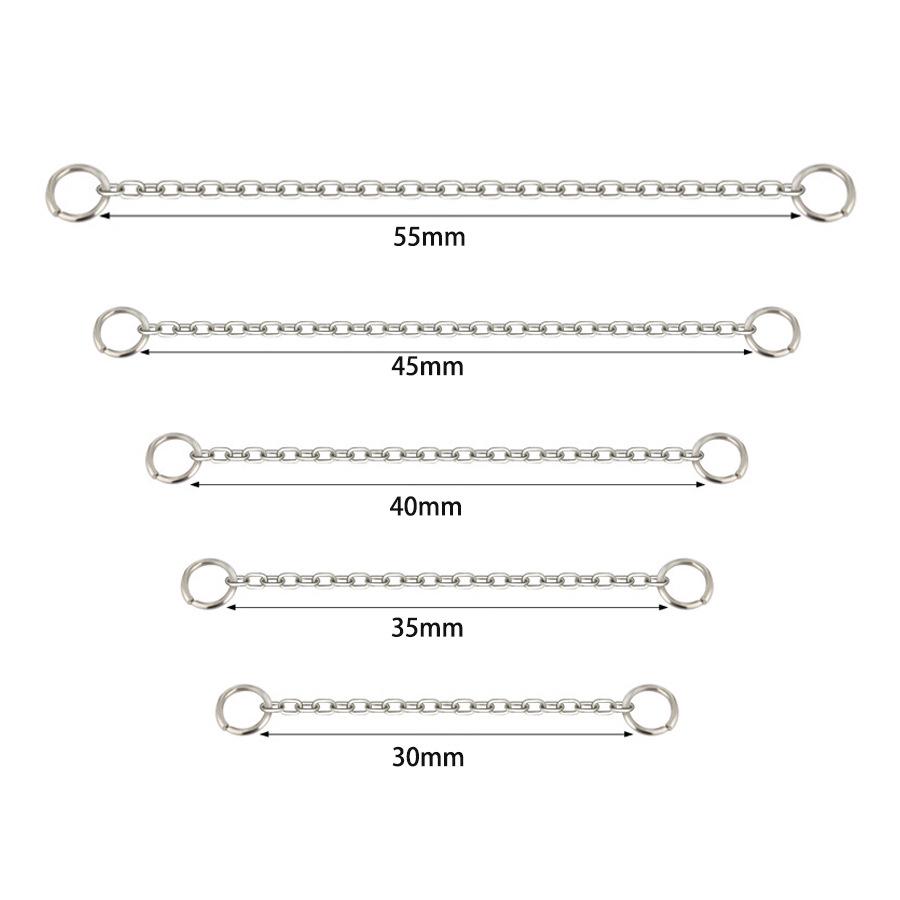 

Пирсинг-украшение из титанового сплава: цепочка для пирсинга носа и уха 25 mm