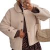Ladies' Fashionable Solid Color Long Sleeved Loose Warm Collar Button Jacket