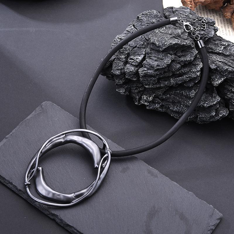 Высококачественное короткое ожерелье женское нишевый дизайн геометрическое уникальная индивидуальность ожерелье