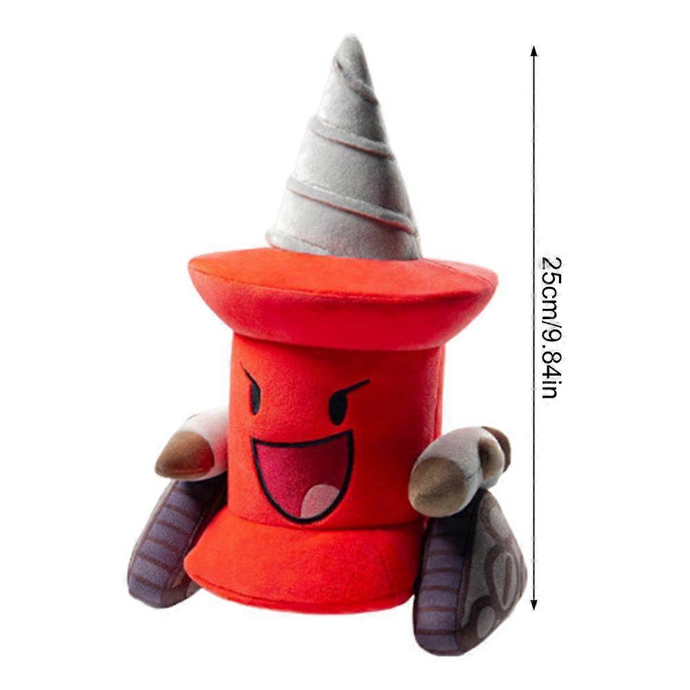 Cute Drill Plush Toy, Funny Construction Character Stuffed Animal, Soft Collectible Gift for Kids & Fans