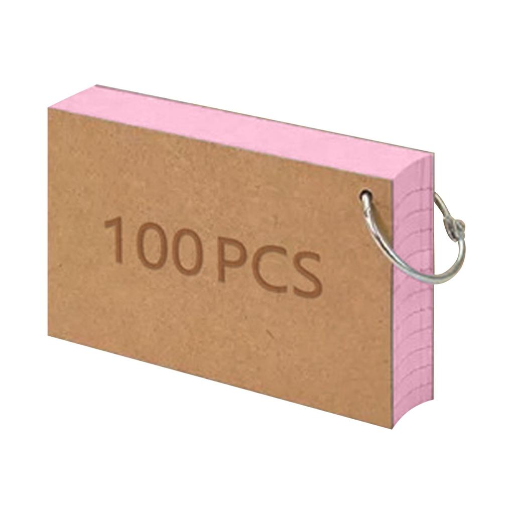 Lined Colored Index Cards Memo Pad Blank Flashcards Notepad Pre Hole PUnched Office Supplies Portable Pocket Notebooks Learning
