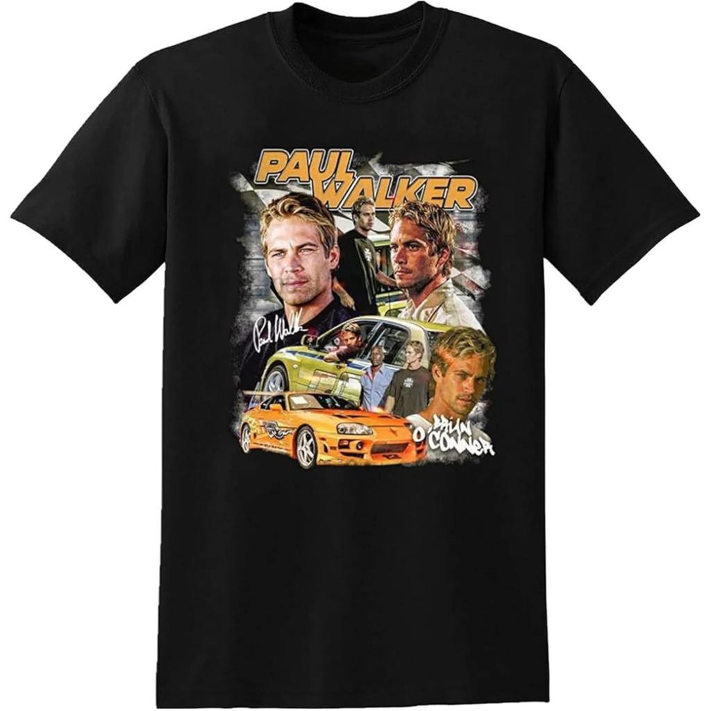 Camiseta Rápido y Furioso 90s Póster de Película Diseño Gráfico Clásico Vintage Camiseta para Hombre Algodón Prue Camisetas Streetwear Top Oversize