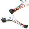 ISO Wiring Harness Adapter, for 2 Din Car Android Radio Head Unit with 16 Pin, Automotive Electrical Cable, Plug and Play