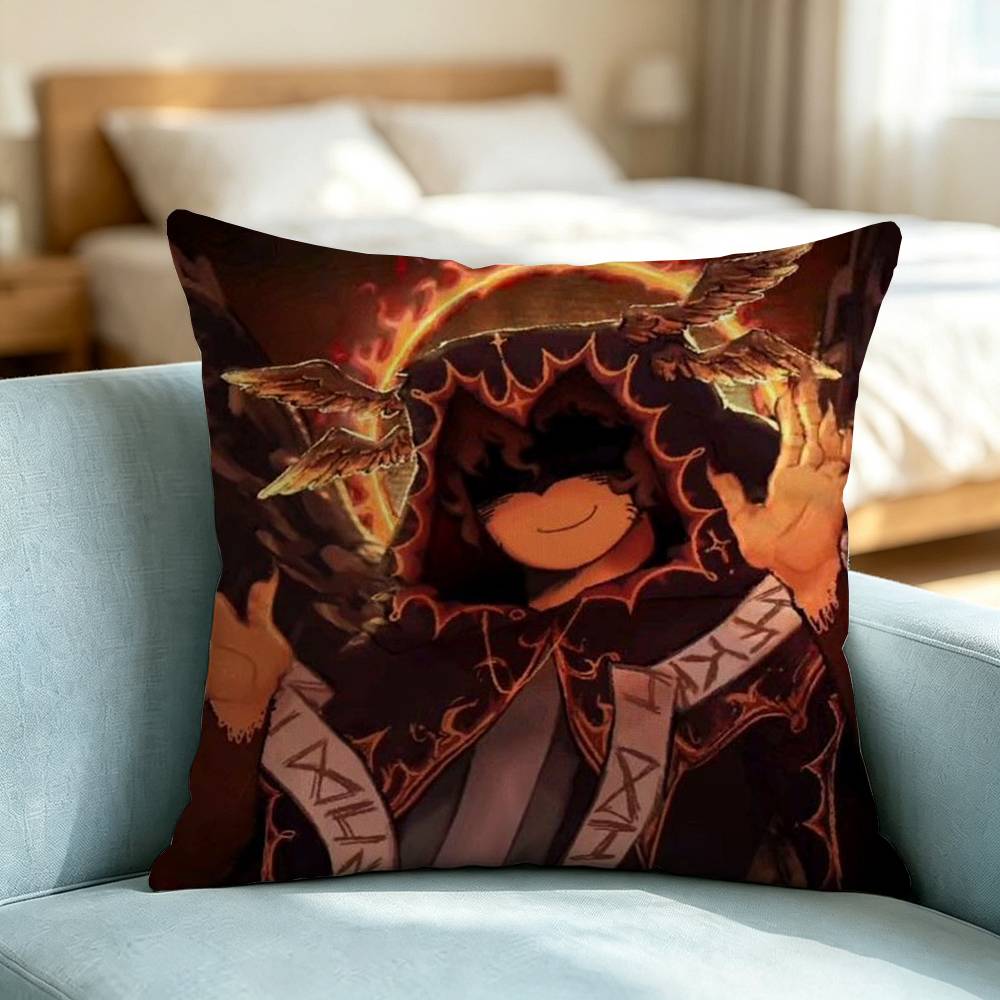 Forsaken Chance Horror Game Pillow Case Square Double-Sided Sofa Cushion Cover Bedroom Bedside Pillow Gift