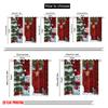2pcs,2D Plane Printing Creative Curtains Cute Snowman Christmas Greeting (2) Polyester Fabric (without Rod) Gifts Perfect for