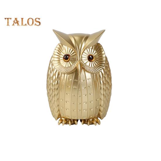 

Сова Украшение Скандинавский стиль Художественная статуэтка Совы Современный декор полки Фигурка Совы из смолы Украшение книжной полки D