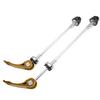 2pcs Road Mountain Bicycle Quick Release Skewers Bike Front Rear Skewer AccessoryGolden