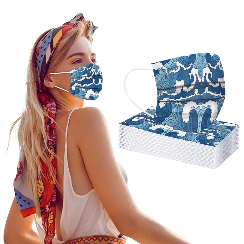 Adult Mask Disposable Face Mask Industrial 3Ply Ear Loop 10/20/30/40/50/100PCS